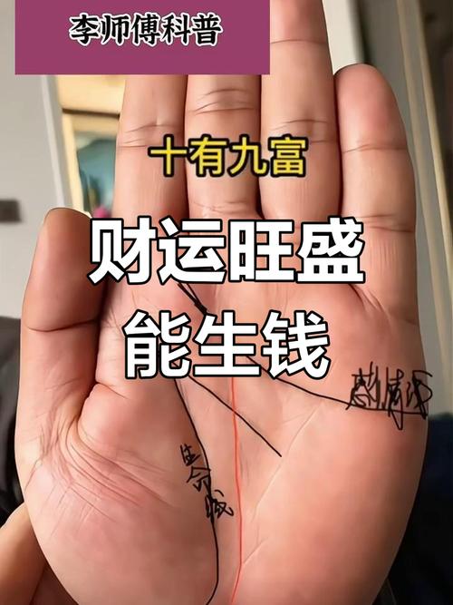 必定暴富手相 福報深厚大富大貴