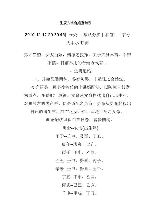 怎樣看生辰八字婚姻合不合