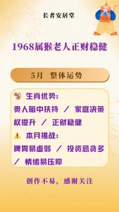 1968年屬猴人晚年運(yùn)勢 68年猴男56歲以后運(yùn)程會(huì)順利嗎