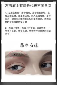 眉毛看相：左眉毛里有痣預示著什么？