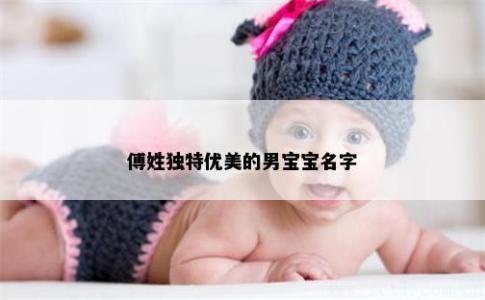 傅姓獨特優美的男寶寶名字