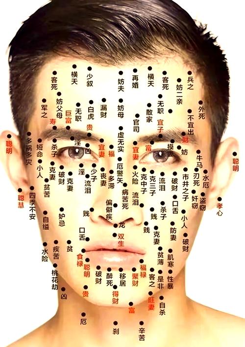最準(zhǔn)男人臉上的痣圖解 人臉上的痣好壞圖解