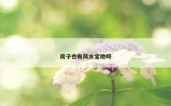 房子也有風水寶地嗎