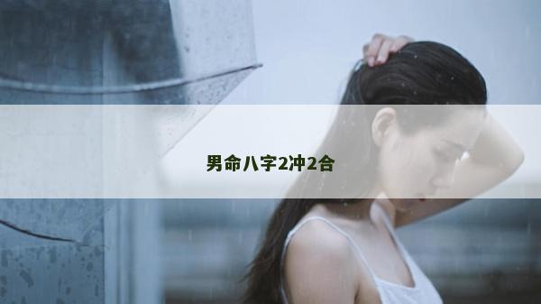 男命八字2沖2合 男命八字2沖2合