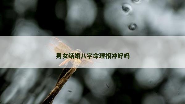 男女結婚八字命理相沖好嗎