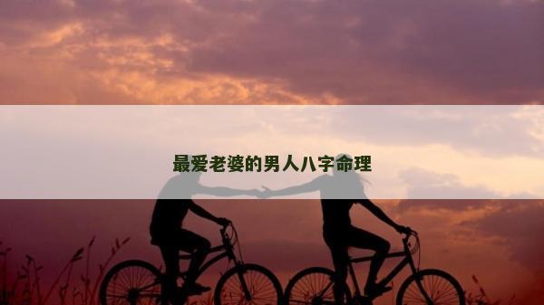 最?lèi)?ài)老婆的男人八字命理