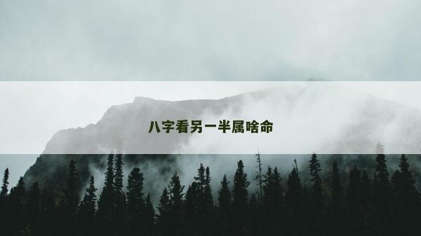 八字看另一半屬啥命 八字看另一半屬啥命