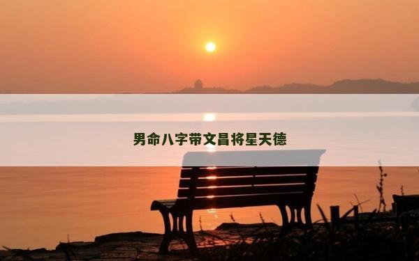 男命八字帶文昌將星天德 男命八字帶文昌將星天德