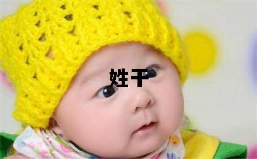 姓干叫什么名字好 姓干的男孩有新意的名字