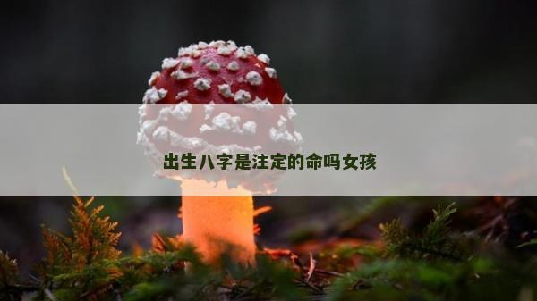出生八字是注定的命嗎女孩
