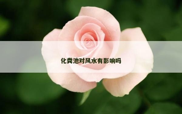 化糞池對風水有影響嗎