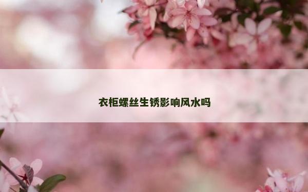 衣柜螺絲生銹影響風水嗎 衣柜螺絲生銹影響風水嗎