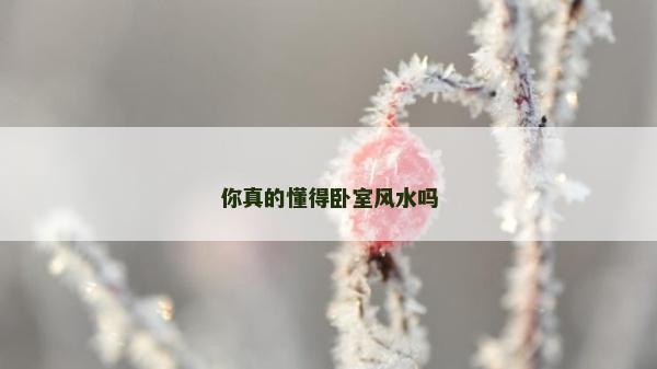 你真的懂得臥室風(fēng)水嗎