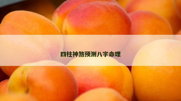 四柱神煞預測八字命理