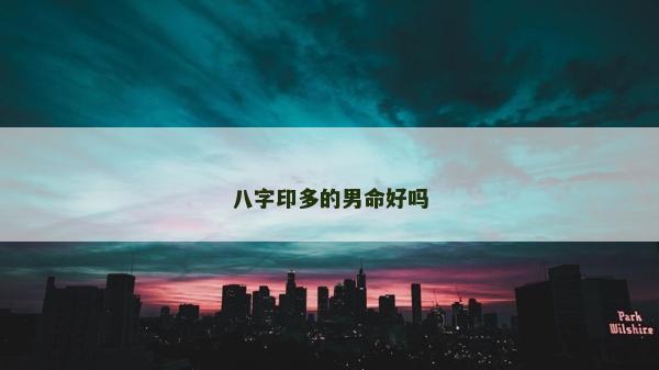 八字印多的男命好嗎
